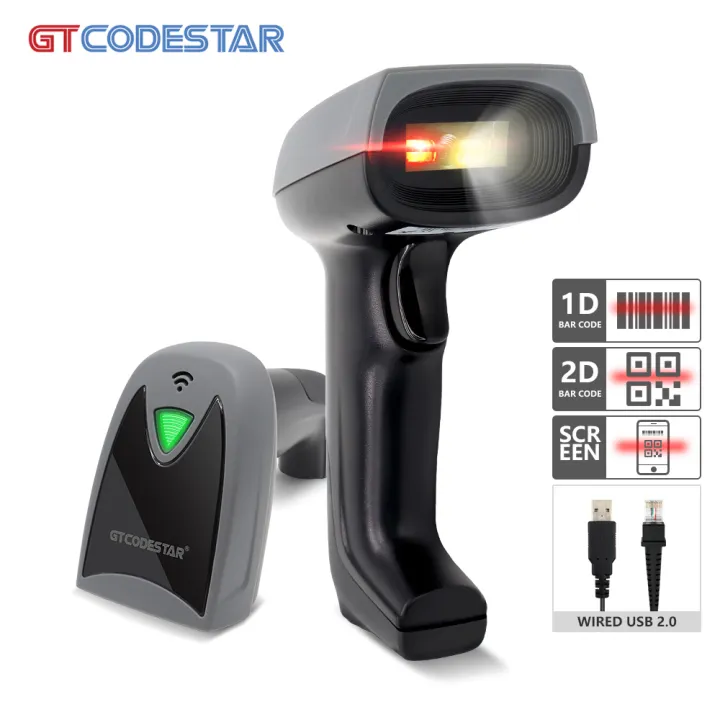 GTCODESTAR X-760E ชำระเงินมือถือ QR เครื่องอ่านบาร์โค้ดแบบมีสาย USB 1D ...