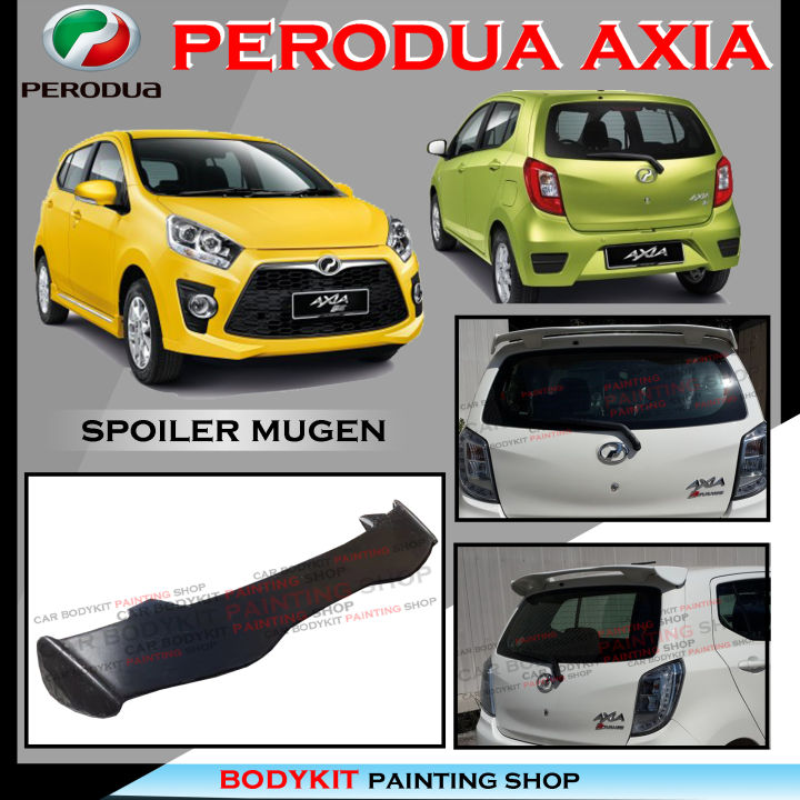 PERODUA AXIA 2014-2020 MG MUGEN STYLE REAR SPOILER TRUNK SPOILER ...