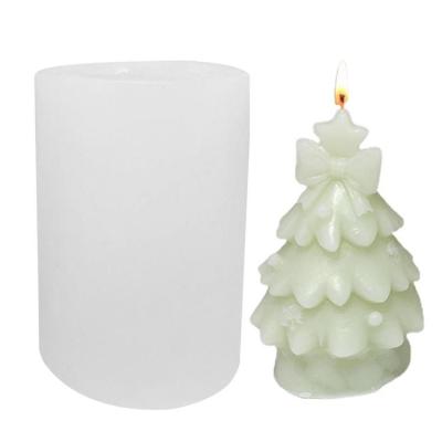Candle Molds Silicone 3D Christmas Tree Silicone Resin Epoxy Mould with Bow Flexible Silicone Soap Molds for DIY Resin Casting Crafts &amp; Christmas Gift current