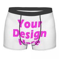 【cw】 Men Your Design UnderwearBoxer Shorts Panties Homme Mid WaistUnderpantsSize 【hot】