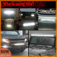 ? SUW 8นิ้ว480W LED Work Light Bar Flood Spot Beam Offroad 4WD SUV Driving FOG Lamp