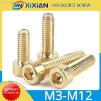 ◈✒ M3 M4 M5 M6 M8 M10 M12 DIN912 Pure Copper Bolts Brass Hex Hexagon Socket Cap Head Machine Screws Hardware Fasteners