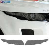 2 Pcs ไฟหน้ารถป้องกันฟิล์มด้านหน้าโปร่งใสรมควันสีดำ TPU สติกเกอร์สำหรับ Ranger Rover Evoque L538 2012-2018