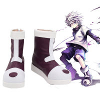 HUNTER×HUNTER Killua Zoldyck รองเท้าคอสเพลย์รองเท้าเครื่องแต่งกายฮาโลวีนอุปกรณ์เสริมที่กำหนดเอง