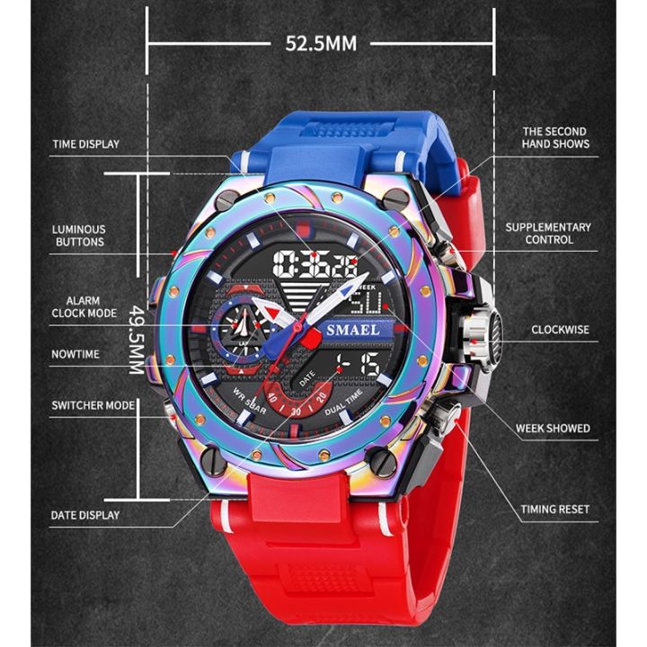 smael-quartz-watch-for-men-wristwatches-watcholorful-red-bracelet-50m-waterproof-alarm-clock-analog-digitals-8060-sport-watches