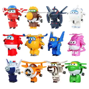 Super Wings 2 Inches Mini Transforming Toy Deformation Airplane Robot  Action Figures Transformation Toys For Children Gifts