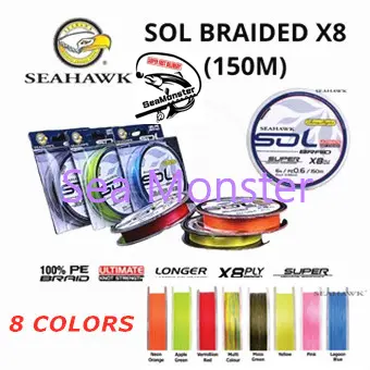 Sougayilang 150m-550m PE Braided Multicolor Fishing Line X+4 and X