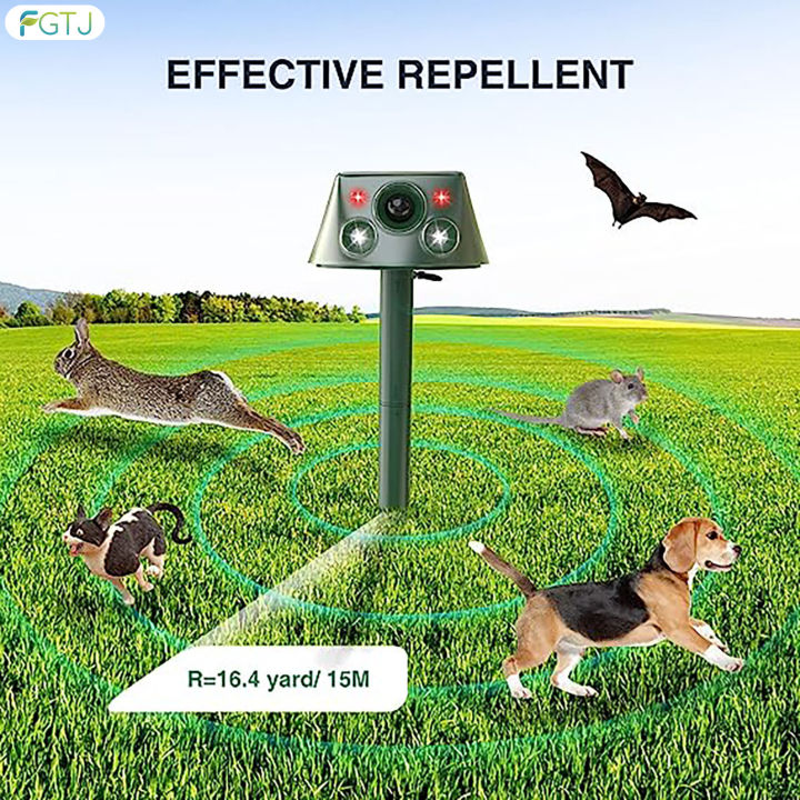 fgtj-เครื่องไล่หนู-งูด้วยคลื่นอุลตร้าโซนิกพลังงานแสงอาทิตย์เตือนการตรวจสอบกันน้ำกระรอกสำหรับสวนแมวป่ากระต่าย