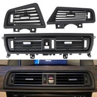 [HOT XIJXLKLKWMN 516] ด้านหน้าแถวลมซ้ายศูนย์ขวาเครื่องปรับอากาศ Vent สำหรับ BMW 5 Series F10 F18 Grille Outlet แผง Chrome แผ่น