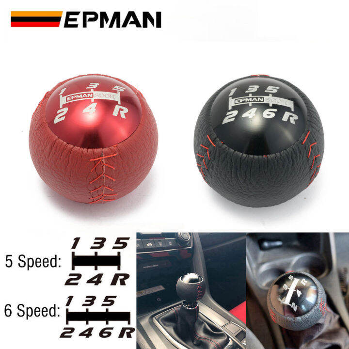 Epman JDM style leather car gear shift knob m10x1.5 for Honda CRZ Type ...