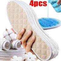 4PCS Thicken Cotton Insole Summer Foot Deodorant Sweat-absorbing Insoles Canvas Shoe-pad Sports Shoes Shoe Pads Care Insole Sole Shoes Accessories