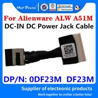 แล็ปท็อปใหม่ DC Cable Power Head สำหรับ Dell Alienware ALW A51M เมนบอร์ดกราฟิกการ์ด DC IN DC Power Jack สาย0DF23M DF23M