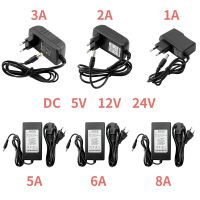 แหล่งจ่ายไฟ12 V โวลต์5V 24 V 24 V 1A 2A 3A 5A 6A 8A หม้อแปลง DC 5 12 24 V 220V ถึง12 V 5V 24 V โคมไฟแถบไดรเวอร์แอลอีดีพาวเวอร์ซัพพลาย