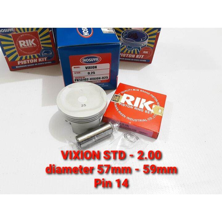 PISTON KIT VIXION PREMIUM QUALITY RING RIKEN ORIGINAL Lazada Indonesia