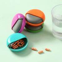 【CW】♈  Round Pill Spin Organizer Tablet Medicine