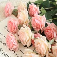 10pcs/lot Decor Rose Artificial Flowers Silk Flowers Floral Latex Real Touch Rose Wedding Bouquet Home Party Design Flowers Artificial Flowers  Plants