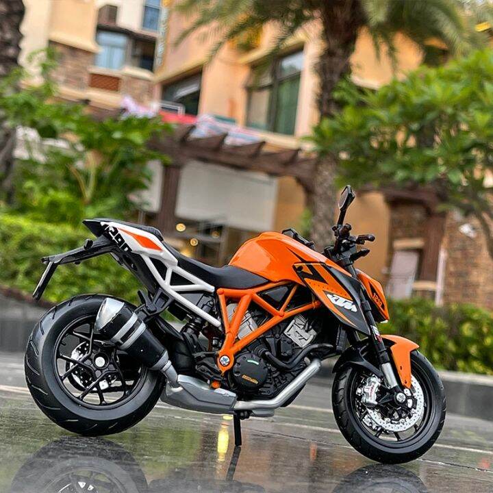 maisto-1-12-ktm-1290-super-duke-r-โมเดลมอเตอร์ไซค์อัลลอยการจำลองการหล่อโลหะรถจักรยานยนต์ของเล่นของขวัญสำหรับเด็กการรวบรวมโมเดล