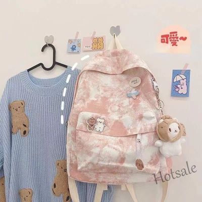 【hot sale】﹉ C16 Student Schoolbag Japanese and Korean Schoolgirl Backpack Ins Cute Travel Bag