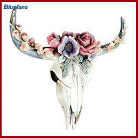 [ขายดี] เครื่องประดับติดผนังสวยเรซิ่นตกแต่ง Succulent/ดอกไม้ Cow Skull แขวนจี้สำหรับห้อง