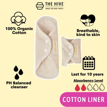 Organic Cotton Reusable Panty Liners – Hive Brands