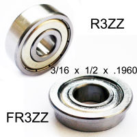 4PCS นิ้ว Radial หน้าแปลน FR3ZZ R3ZZ 4.762*12.7*4.978 4.762x12.7x4.978 มม.โล่โลหะ 3/16x1/2x.1960 แบริ่งบอล-ggfjgkugkgkkjuki