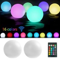 Remote Control IP68 RGB Color Changing LED Ball Light Floating Outdoor Garden Swimming Pool Night Lamp Lawn Beach Party Decor