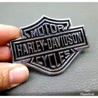 โลโก้ เพลทเหล้ก harley สามเหลี่ยมสีดำเงิน