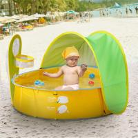 Foldable Baby Kids Swimming Pool Outdoor Beach Anti Sun Swimming Pools for Kids Baby Water Play Bathtub with Ball Basket