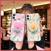 Cute foothold Phone Case For iphone 11 Dirt-resistant New Arrival Anti-dust Shockproof TPU protective glisten Soft Case