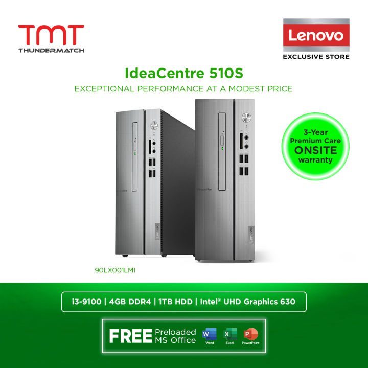 Lenovo IdeaCentre 510s-07ICB 90LX001LMI ( i3-9100, 4GB D4,1TB HDD