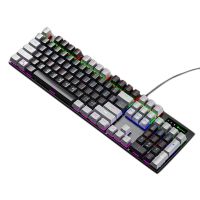 RGB Mechanical Keyboard 104 Keys LED Backlight Mechanical Gaming Keyboard for Windows Laptop Mac