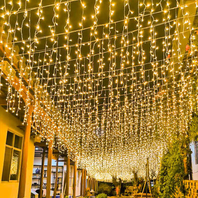 LED Ice Bar Light String Ice Strip Light Curtain Light Colored Lantern Flashing String Starry Courtyard Decorative Light