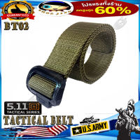 เข็มขัด ไลลอน TDU หัวพลาสติก / หัวอลูมิเนียม เป็นตัวเลือก Tactical Belt สีดำ สีกากี สีเขียว เข็มขัดทหาร เข็มขัดสนาม