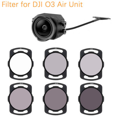ชุดฟิลเตอร์อะลูมินัมอัลลอยสำหรับกล้อง Dji O3กรองมาตรวัดอากาศ ND8กระจกออปติคอล16/32/64 CPL ตัวกรองโพลาไรซ์ Essoires