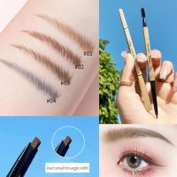 Ultra fine Eyebrow Pencil Waterproof Rotating Triangular Brow Pen Eyebrow Enhancers Natural Fast drying Lasting Liquid Eyeliner