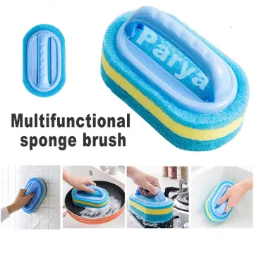 Kitchen Bathroom Toilet Cleaning Magic Brush Glass Wall Cleaning Bath Brush  Handle Cleaning Rag Ceramic Window Slot Clean Brush Kitchen Gadgets -EPROLO