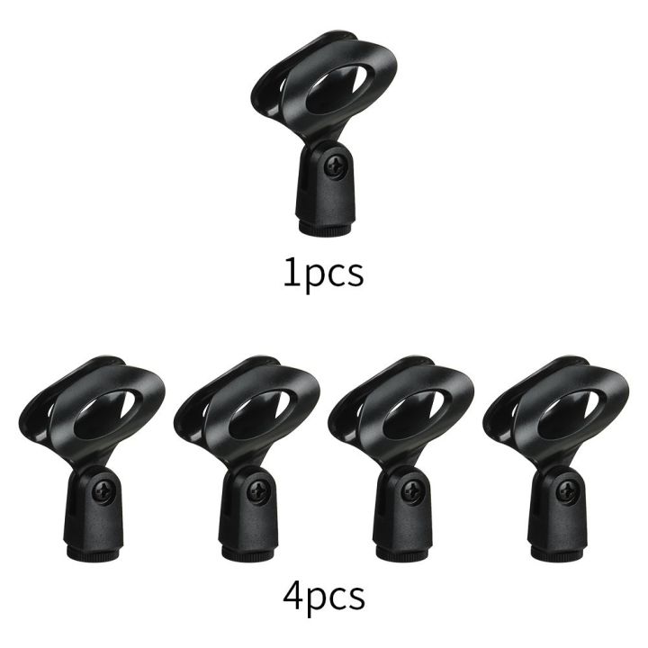enddiiyu-1-4แพ็ค-มีสาย-สีดำ-ที่ยึดไมโครโฟน-สากล-คลิปไมค์-ขาตั้งไมค์