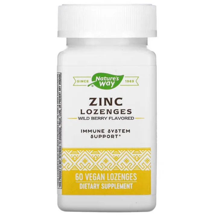 Nature's Way Zinc Lozenges Wild Berry Flavor/ 60 Lozenges Lazada.co.th