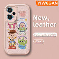 YIWESAN เคสสำหรับ F5 POCO เคสลายการ์ตูนนักบินอวกาศตุ๊กตาดีไซน์ใหม่ใหม่ดีไซน์ใหม่โทรศัพท์ดีไซน์ด้านข้างนุ่มหนังกล้องฝาปิดเลนส์บางเคสป้องกันการกระแทก