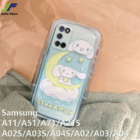 JieFie เคสโทรศัพท์เฮลโลคิตตี้น่ารักสำหรับ Samsung Galaxy A51 / A71 / A11 / A21S / A02S / A03S / A04S / A02 / A03/A04การ์ตูนอบเชย Pochacco เคสคู่โทรศัพท์ซองนุ่มกันกระแทก