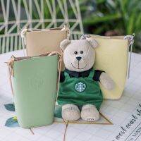 Starbuck Multi-Function โทรศัพท์มือถือกระเป๋าฤดูร้อนสนุกนมกาแฟ Avocado สีเขียวครีมสีเหลือง Mini Messenger กระเป๋ามูลค่าสูงแฟชั่น Simple