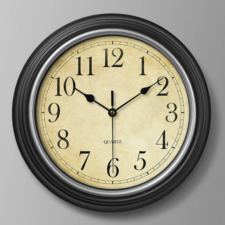 mzd-นาฬิกาแบบมีรูพรุนสไตล์ยุโรปติดผนังสไตล์อเมริกันนาฬิกาแขวนโบราณห้องรับแขก-ห้องนอน-นาฬิกาผนังนาฬิกาควอตซ์เงียบ
