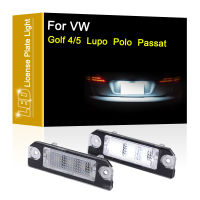 12V LED จำนวนแผ่นโคมไฟสำหรับ VW Golf 4 91-05 Golf 5 03-08 Lupo 98-05 Polo 01-09 Passat 05-10สีขาวป้ายทะเบียน Light Assembly