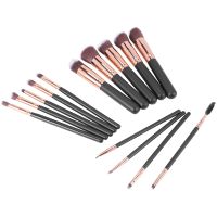 Makeup Brushes Premium Synthetic Foundation Powder Concealers Eye Shadows Makeup 14 Pcs Brush Set, Rose Golden