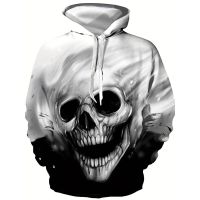 3D Graphic Print For Men Boy Hoodies Hooded Long Sleeve Hip Hop Sweatshirt Clothing Autumn Spring Oversized Skull Animals Tops