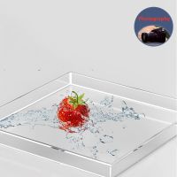 Acrylic Transparent Water Tank Shallow Sink Photo Studio Kit Tabletop Shooting Props Coffee Tray Desktop Cosmetics Storage Tray