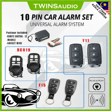 READY STOCK] TMAZ 10pin Universal Security Alarm System Remote Control Auto  Cyber Store