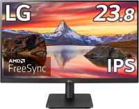 LG 24MP400-B Frameless Monitor Display, 23.8-Inch, Full HD, IPS Matte, HDMI, D-Sub, FreeSync, 75Hz, Flicker Safe, Blue Light Reduction Function, 3 Year Warranty