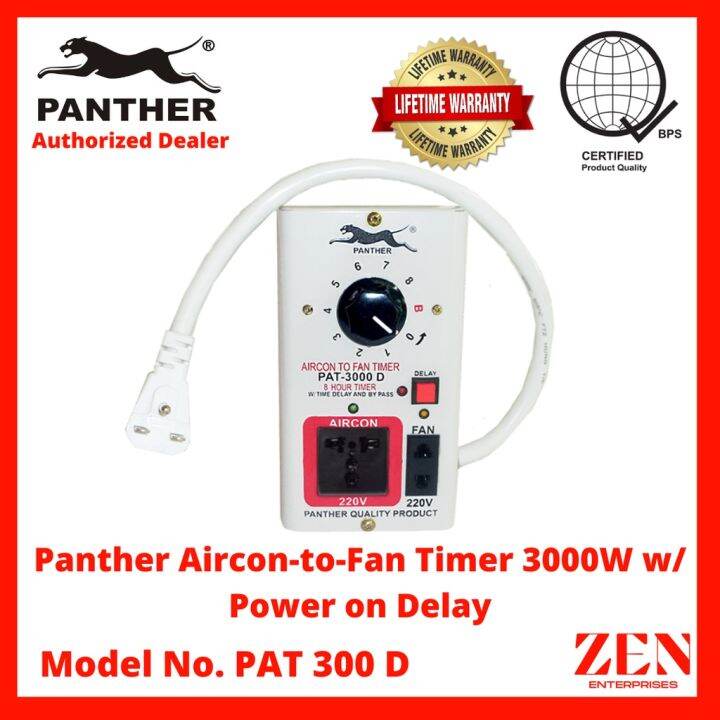 ♚Panther Aircon to Fan Timer with 35 mins Power on Delay and Bypass