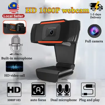 Full HD Computer Camera 1080P Webcam USB Web Cam Built-in Microphone for PC  Mac Laptop Desktop  Skype